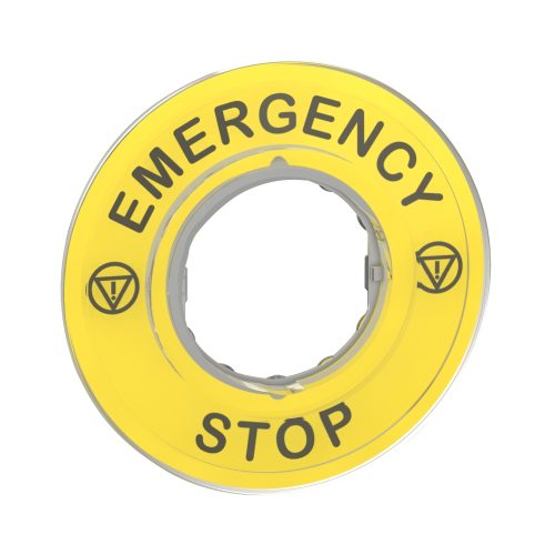 ZBY9320 - Emergency Stop 3D Legend Plate